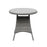 Garden Bistro Table Round Rattan Steeple Grey Effect 2 Seater Glass (Dia)71cm - Image 3