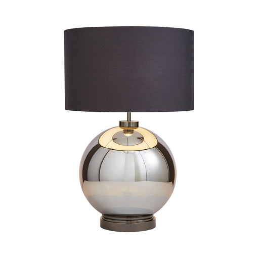 The Lighting Edit Carina Ball Black nickel effect Round Table lamp - Image 1