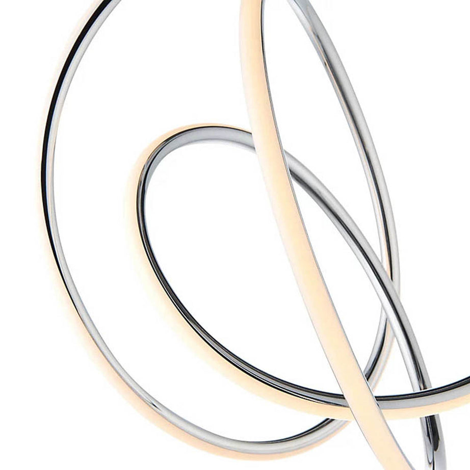 LED Ceiling Light Chrome Warm White 1685lm Living Room Bedroom Chandelier Modern - Image 2