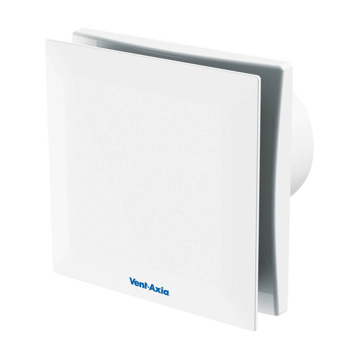Vent-Axia Bathroom Extractor Fan Humidity Control Quiet White Plastic 5W Dia10cm - Image 1