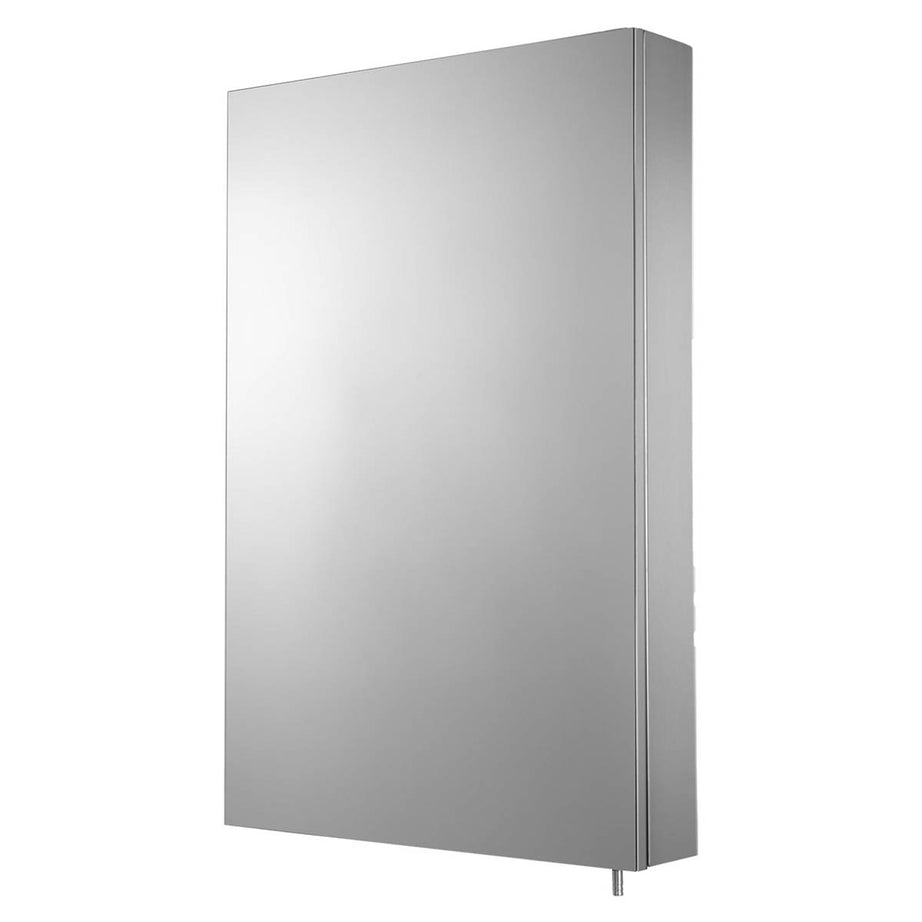 Bathroom Corner Cabinet Stainless Steel Single Wall Mounted (H)720mm (W)450mm - Image 1