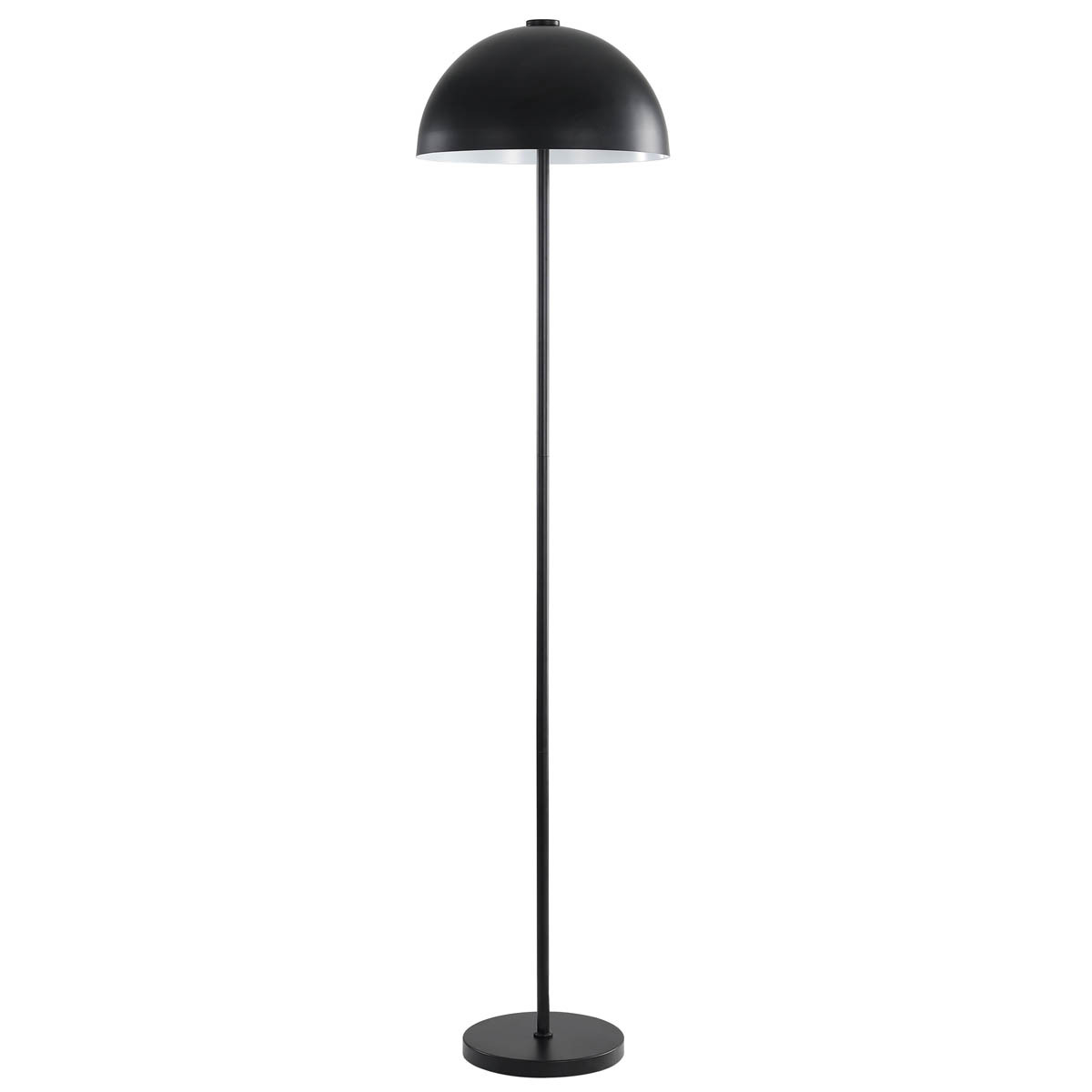 LED Floor Lamp Songor Matt Black Modern Metal Half Globe Shade (H)1580 mm - Image 2