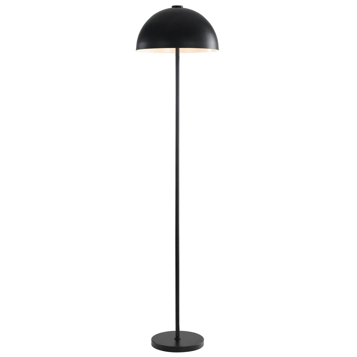 LED Floor Lamp Songor Matt Black Modern Metal Half Globe Shade (H)1580 mm - Image 3