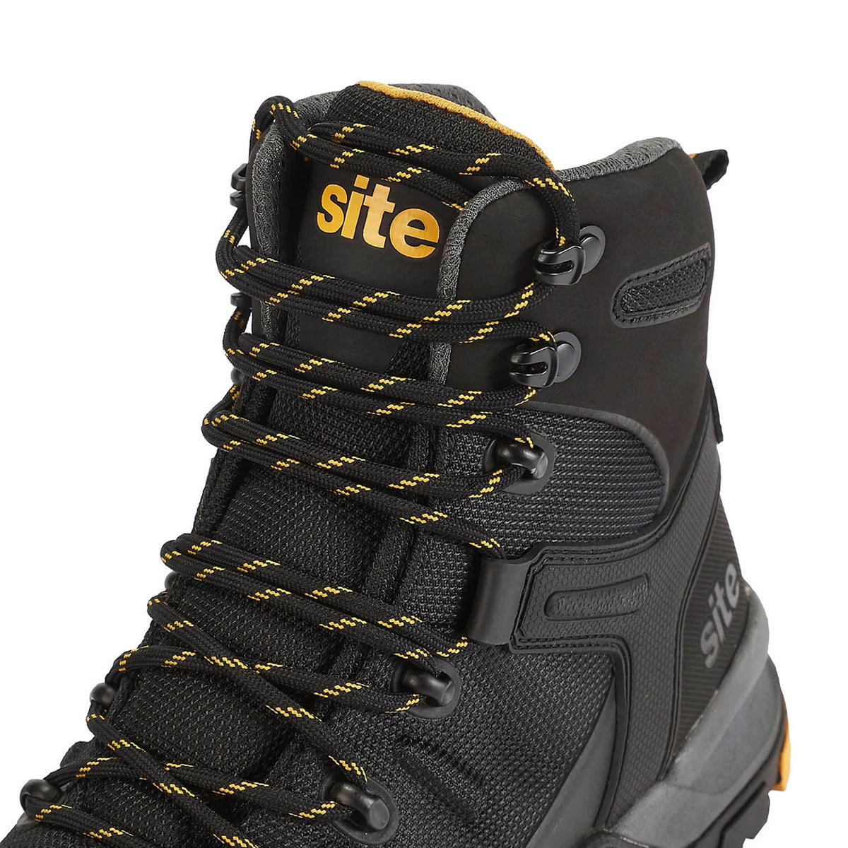 Site Densham Safety Boots Black Steel Toe Work Footwear Shoes Size 8 - Image 5