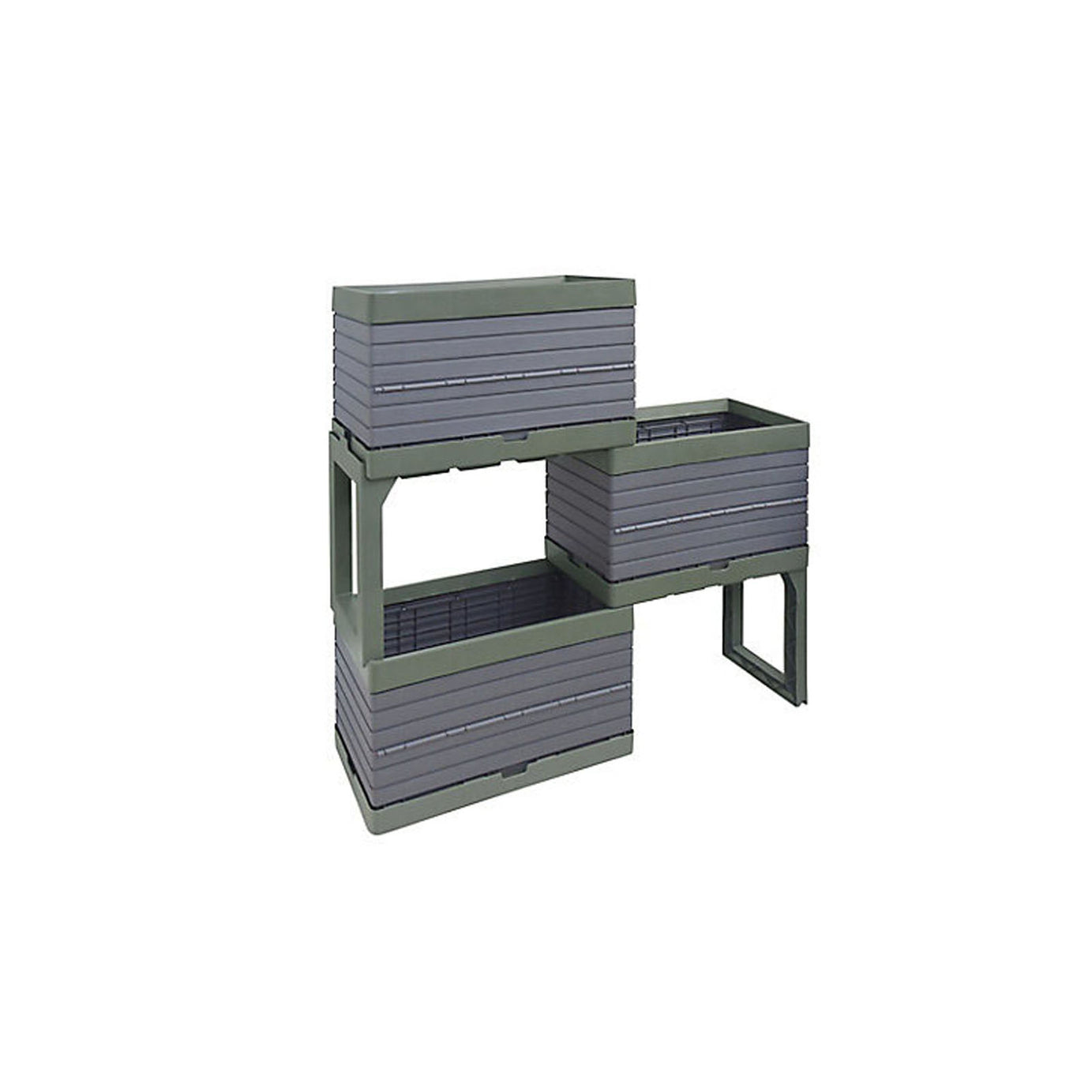 Verve Modular Grow Box Planter Grey Rectangular Modular Design Weather Resistant - Image 3