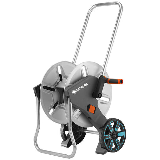 Hose Reel Cart Trolley Freestanding Wheeled Foldable Handle Heavy Duty Sturdy - Image 1