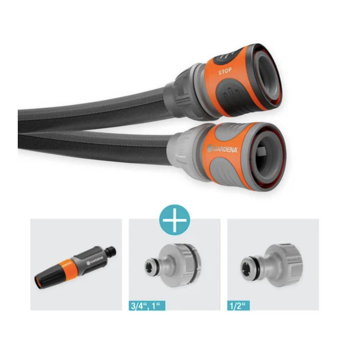 Garden Hose 30m Textile Heavy Duty Watering Hosepipe Outdoor Anti Kink - Image 2