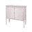 Sideboard Cabinet Cupboard Storage Home Furniture 2 Door White Textured Acacia - Image 3