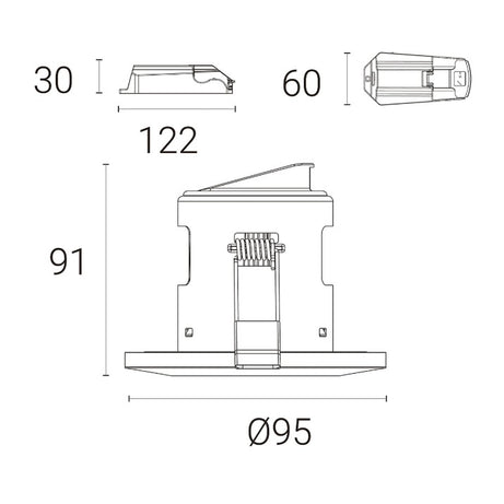 Smart LED Recessed Downlight Cool Warm White Dimmable Voice Control Fire Rated - Image 3