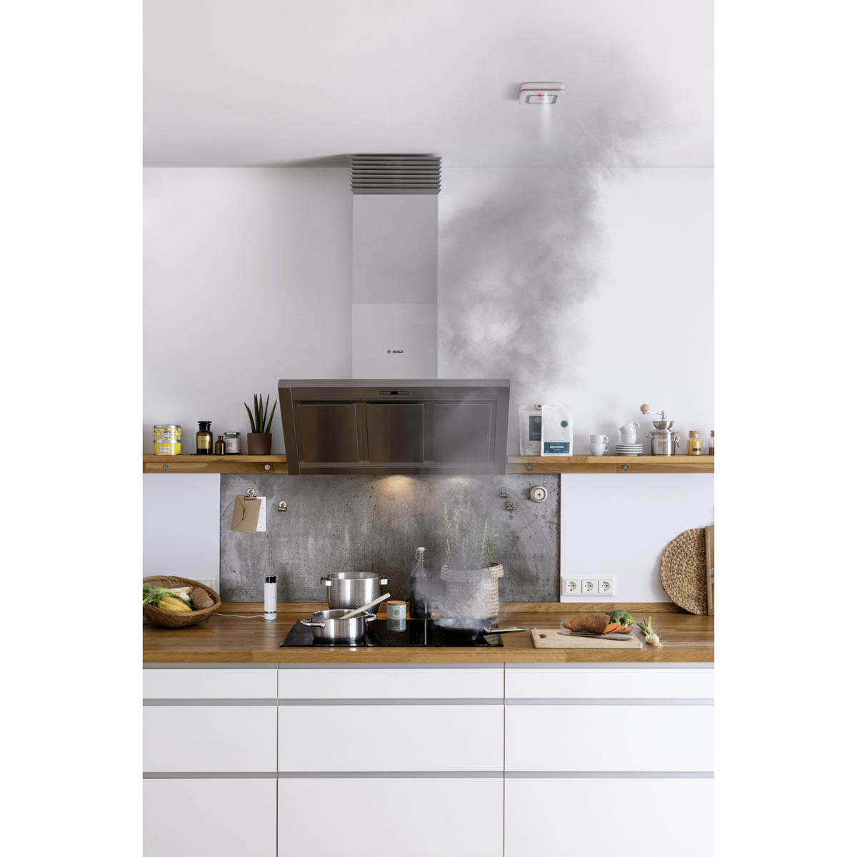 Bosch Smoke Alarm Detector Smart Room Air Quality Monitor Battery-Powered - Image 7