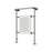 Towel Rail Radiator Curved Mild Steel Bathroom Warmer Vertical (H)95.2x(W)65.9cm - Image 1