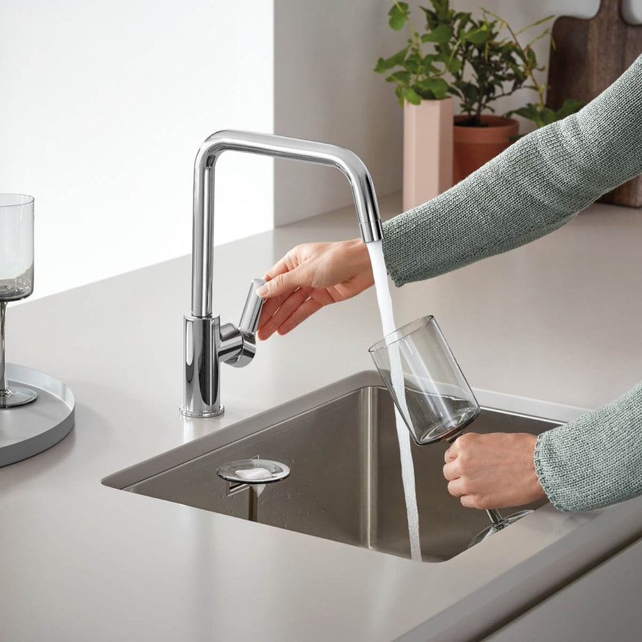 Grohe K700U Stainless steel 1 Bowl Kitchen sink 450mm x 550mm - Image 2