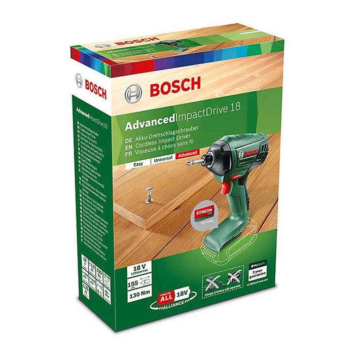 Bosch Cordless Impact Driver Wrench Drill Gun 18V Variable Speed 155mm Body Only - Image 3