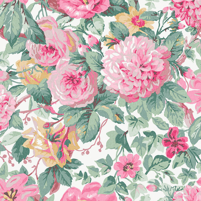 Laura Ashley Wallpaper Pink Rose Matt Floral Smooth Strippable Washable 5.2m² - Image 1