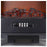 Electric Stove Heater Fireplace Traditional Freestanding Black Flame Effect - Image 6