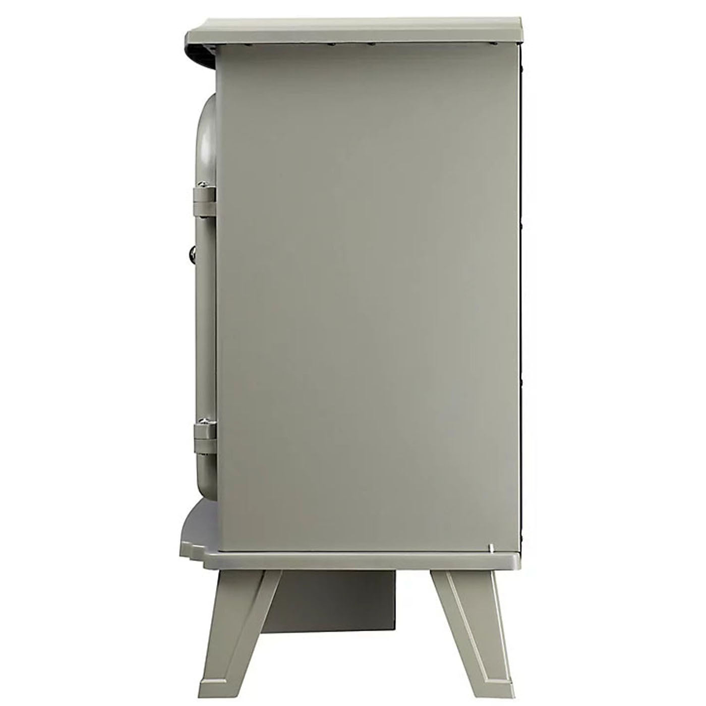 Focal Point Electric Stove Weybourne Matt Sage Grey Heater Log Effect 1.85kW - Image 5