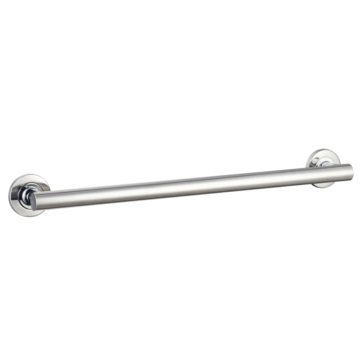 Bathroom Grab Rail Stainless Steel Silver Straight Wall Mounted Modern (L)600mm - Image 3