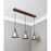 Pendant Ceiling Light 3 Way Multi Arm Cone Antique Copper Effect Industrial - Image 2