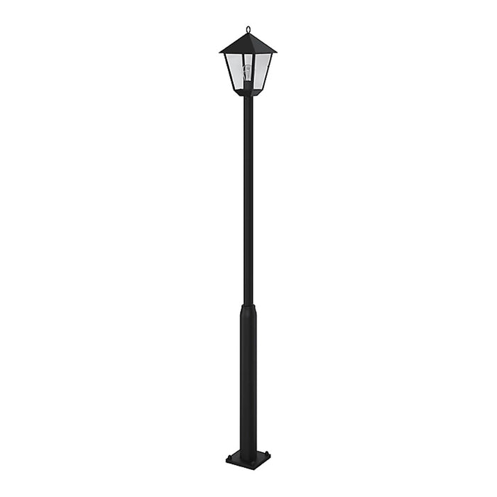 Outdoor Post Light Lantern Garden Traditional Black Tall Waterproof Patio 2M - Image 4