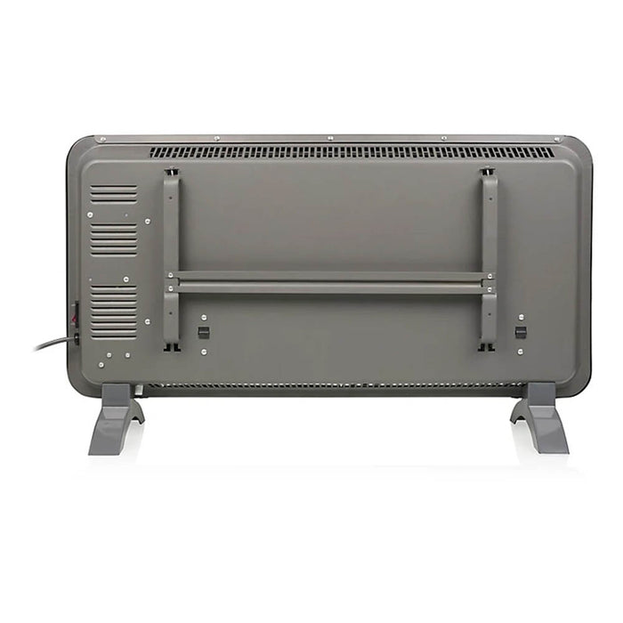 Princess Panel Space Heater Electric Grey Glass Smart Timer Portable 1500W - Image 2