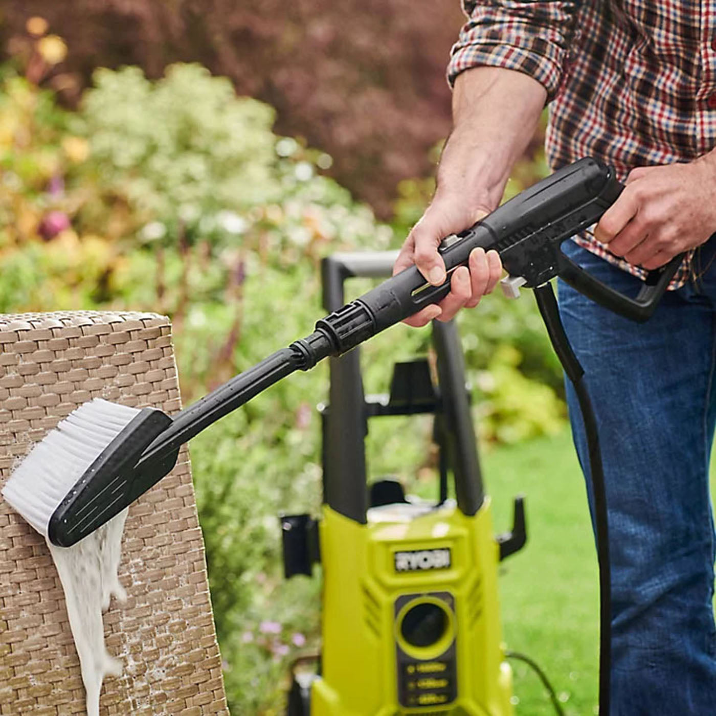Ryobi Pressure Washer Electric 1.8kW RY140PWA Outdoor Patio Cleaner Car Jet Wash - Image 3