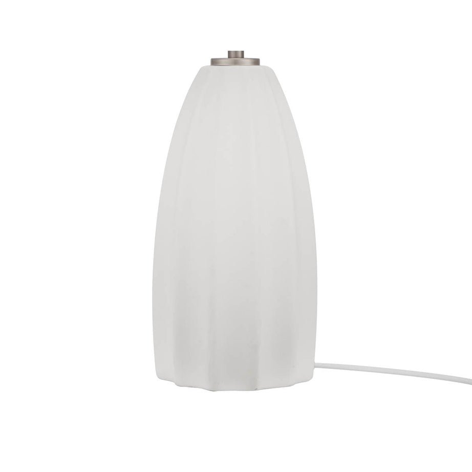 Table Lamp Cream Ceramic Base White Fabric Bedside Living Room Contemporary - Image 6
