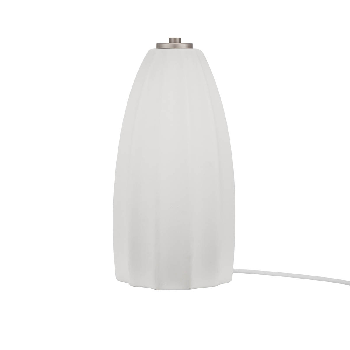Table Lamp Cream Ceramic Base White Fabric Bedside Living Room Contemporary - Image 6