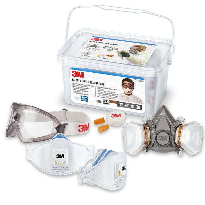 3M Safety Box Starter Combi Kit Eye And Respiratory Reusable With Anti-Mist P3R - Image 1