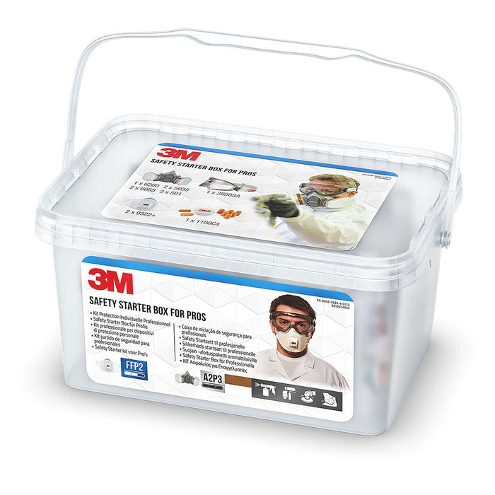 3M Safety Box Starter Combi Kit Eye And Respiratory Reusable With Anti-Mist P3R - Image 3