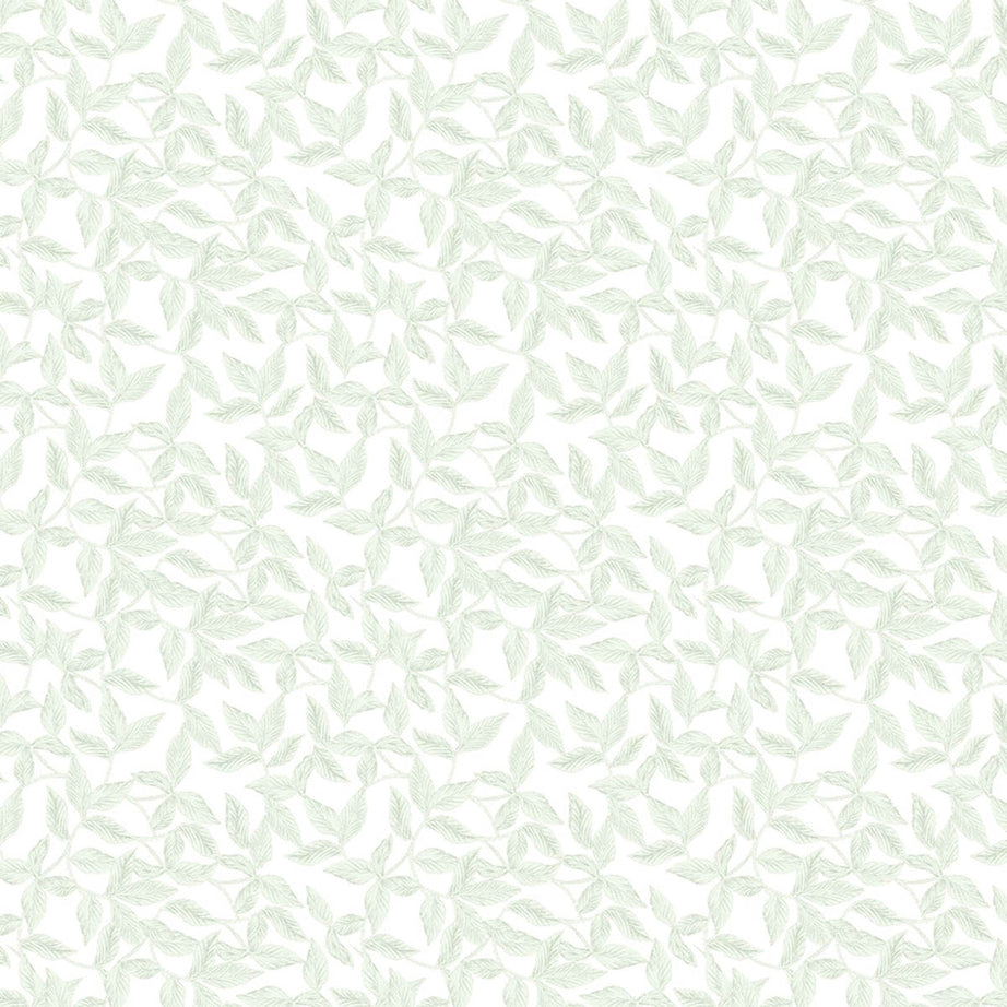 Laura Ashley Wallpaper Erwood Eau de Nil Leaves Pattern Smooth Strippable - Image 1