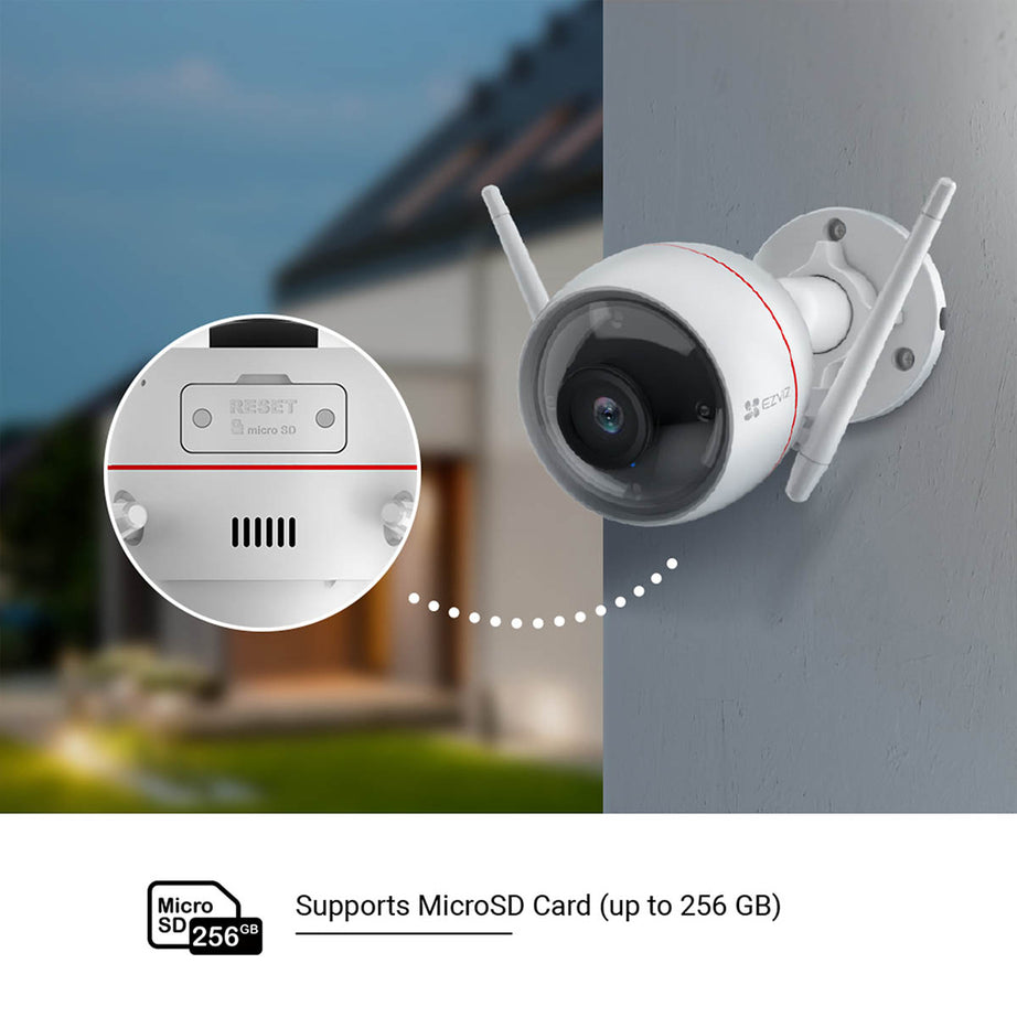 EZVIZ Smart Security Camera Outdoor Wireless Swivel White Wi-Fi Night Vision - Image 10