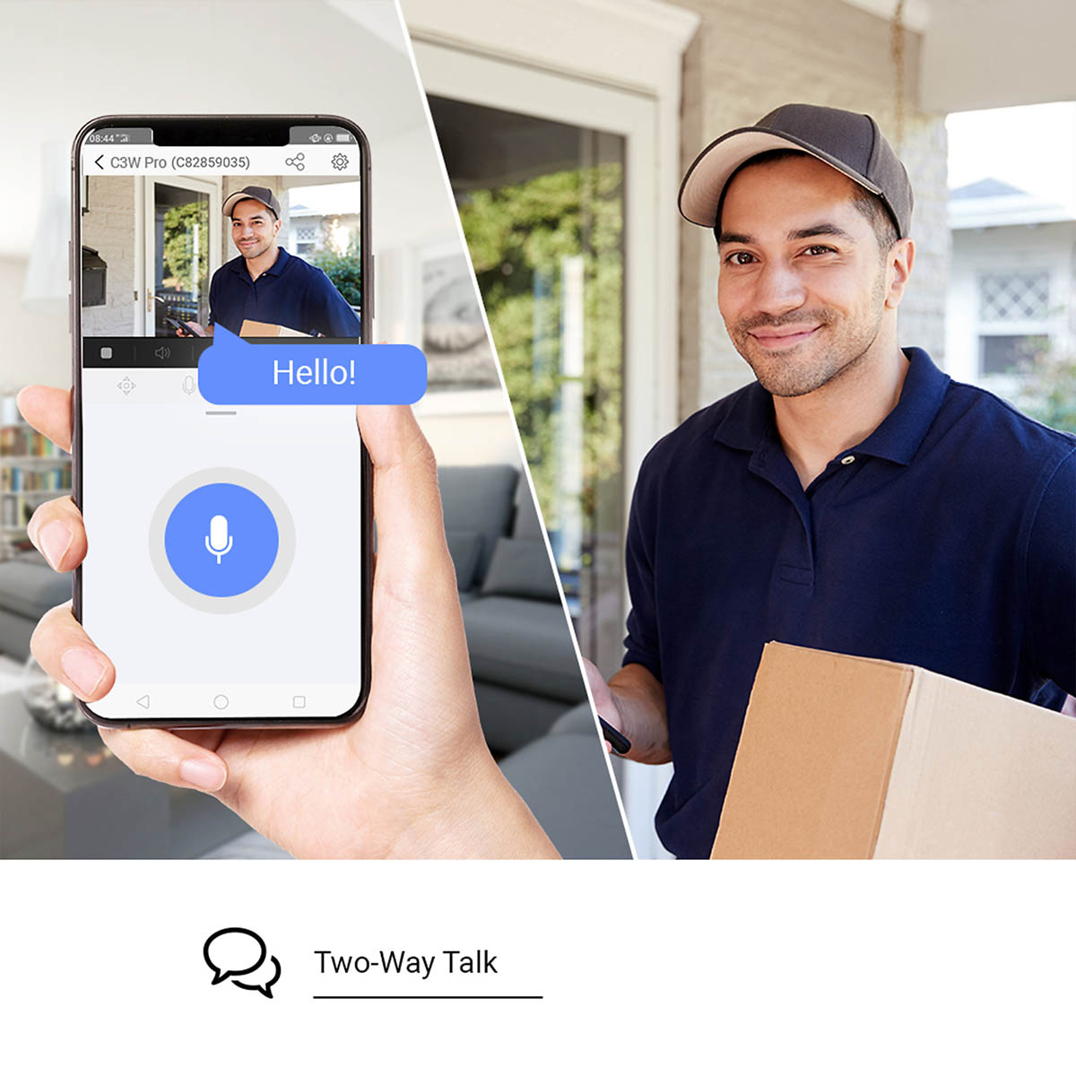 EZVIZ Smart Security Camera Outdoor Wireless Swivel White Wi-Fi Night Vision - Image 9