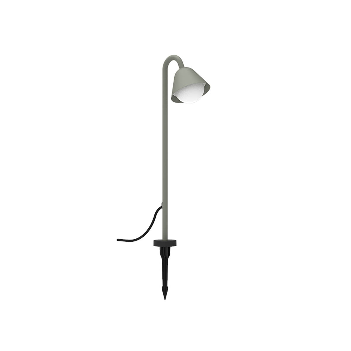 Outdoor Stake Light Integrated LED Metal Matt Green Weather Resistant (D)120mm - Image 4