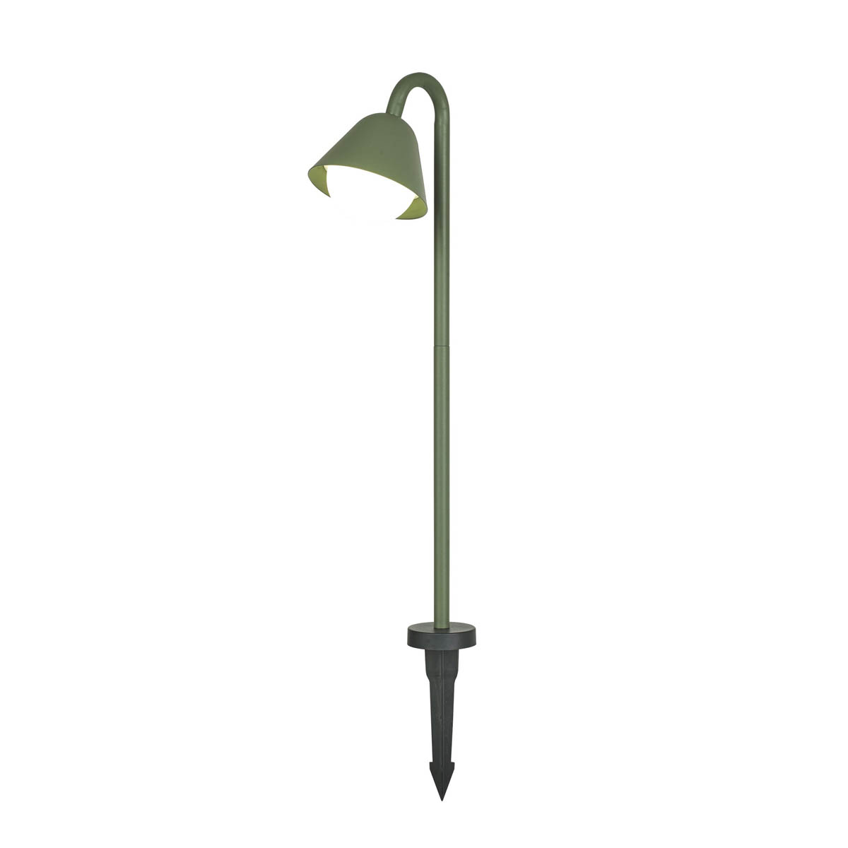 Outdoor Stake Light Integrated LED Metal Matt Green Weather Resistant (D)120mm - Image 5