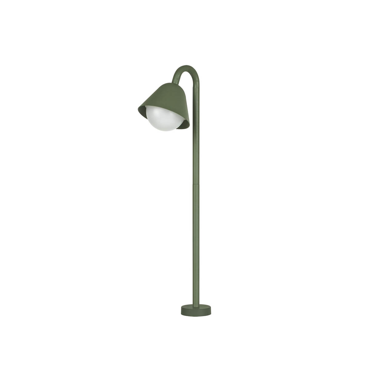 Outdoor Stake Light Integrated LED Metal Matt Green Weather Resistant (D)120mm - Image 7