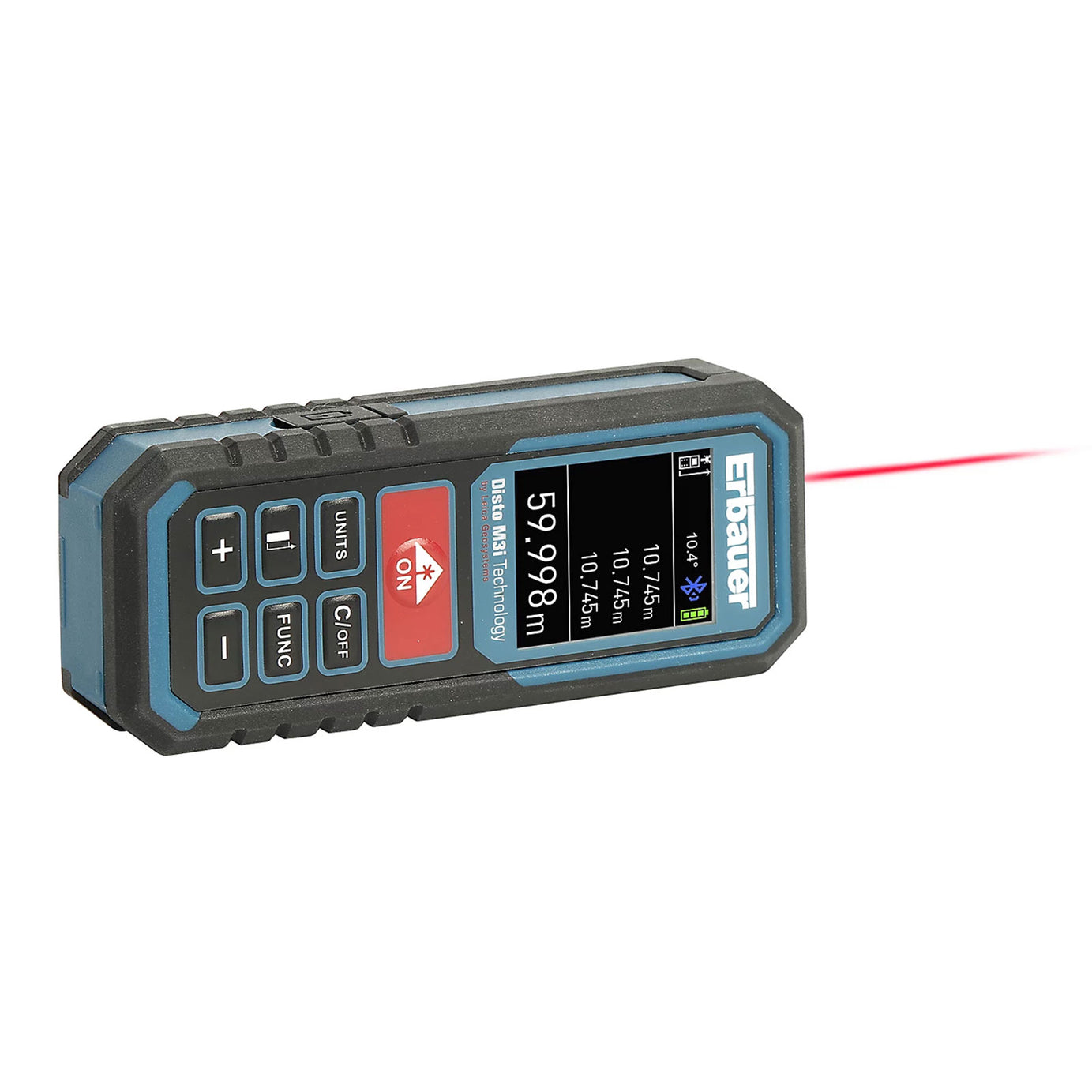 Erbauer Laser Distance Measurer 60m Bluetooth USB-C Rechargeable IP54 - Image 3