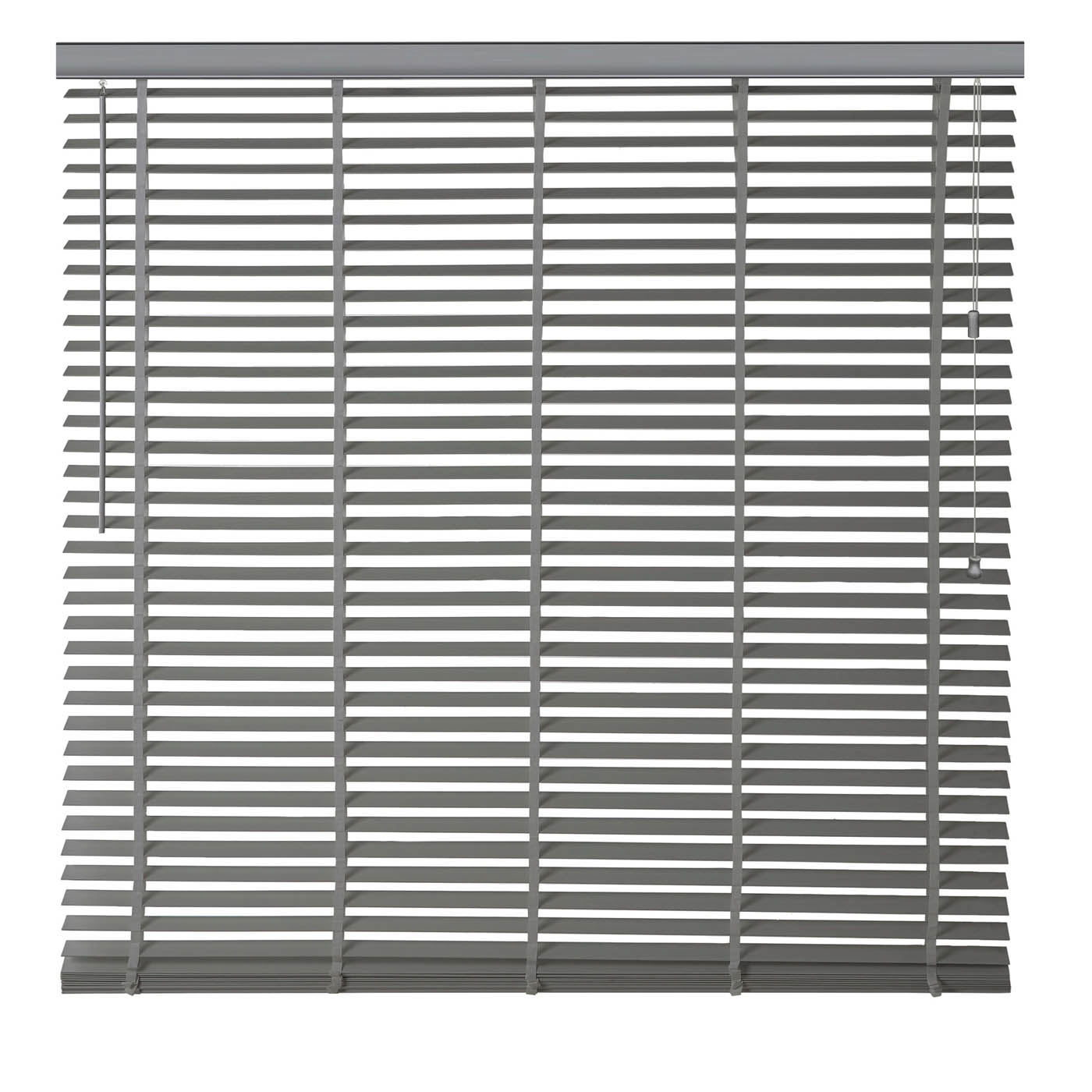 Venetian Blind Lone Grey Corded Woodgrain Effect PVC (W)120cm (L)180cm - Image 4