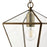 LED Pendant Ceiling Light Antique Brass Geo Glass Shade adjustable Drop Dia 21cm - Image 3