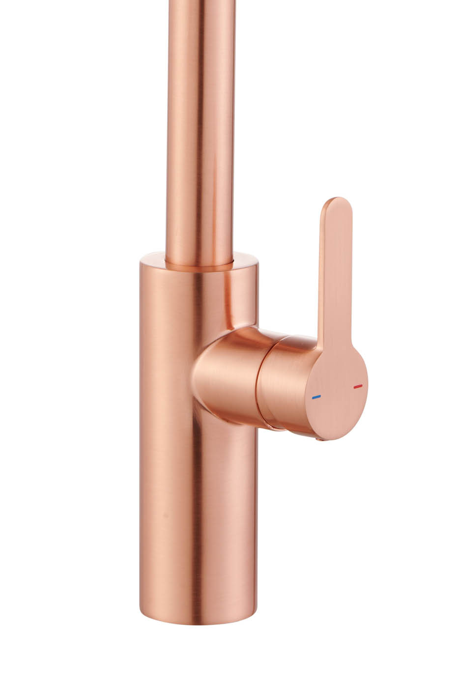Kitchen Tap Mixer Single Side Lever Copper Effect Swivel Spout Modern Faucet - Image 4