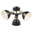 Acrobat Steel Black 3 Lamp LED Ceiling light - Image 1