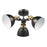 Acrobat Steel Black 3 Lamp LED Ceiling light - Image 3