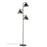 Floor Lamp 3 Light LED Steel Matt Black Finish Inner Gold Effect Modern - Image 3