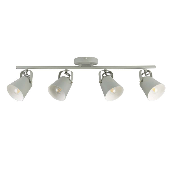 LED Ceiling Spotlight Bar Dimmable Modern Grey 4 Way Multi Arm Adjustable - Image 3