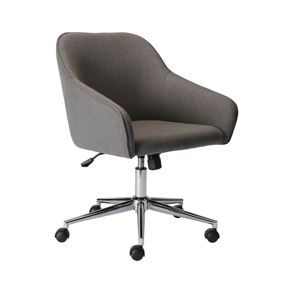 Arvor Office Chair Dark Grey Linen Effect Adjustable (H)945mm (W)620mm (D)640mm - Image 3
