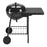 BBQ Trolley Charcoal Barbecue Grill Cart Portable Compact Black Wheeled Black - Image 2