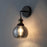 Wall Light Indoor Smoke Globe Glass Shade Antique Modern Industrial Pair of 2 - Image 3