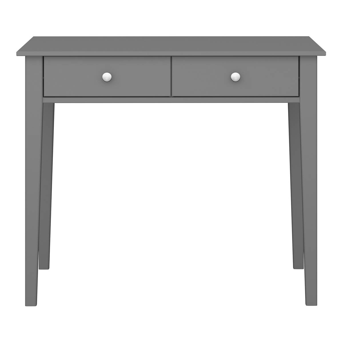 Valenca Dressing Table 2 Drawer Satin Grey Painted (H)765mm (W)1000mm (D)450mm - Image 4