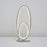 LED Table Lamp Oval Polished Chrome Effect Warm White Living Bedroom 570lm 12W - Image 2