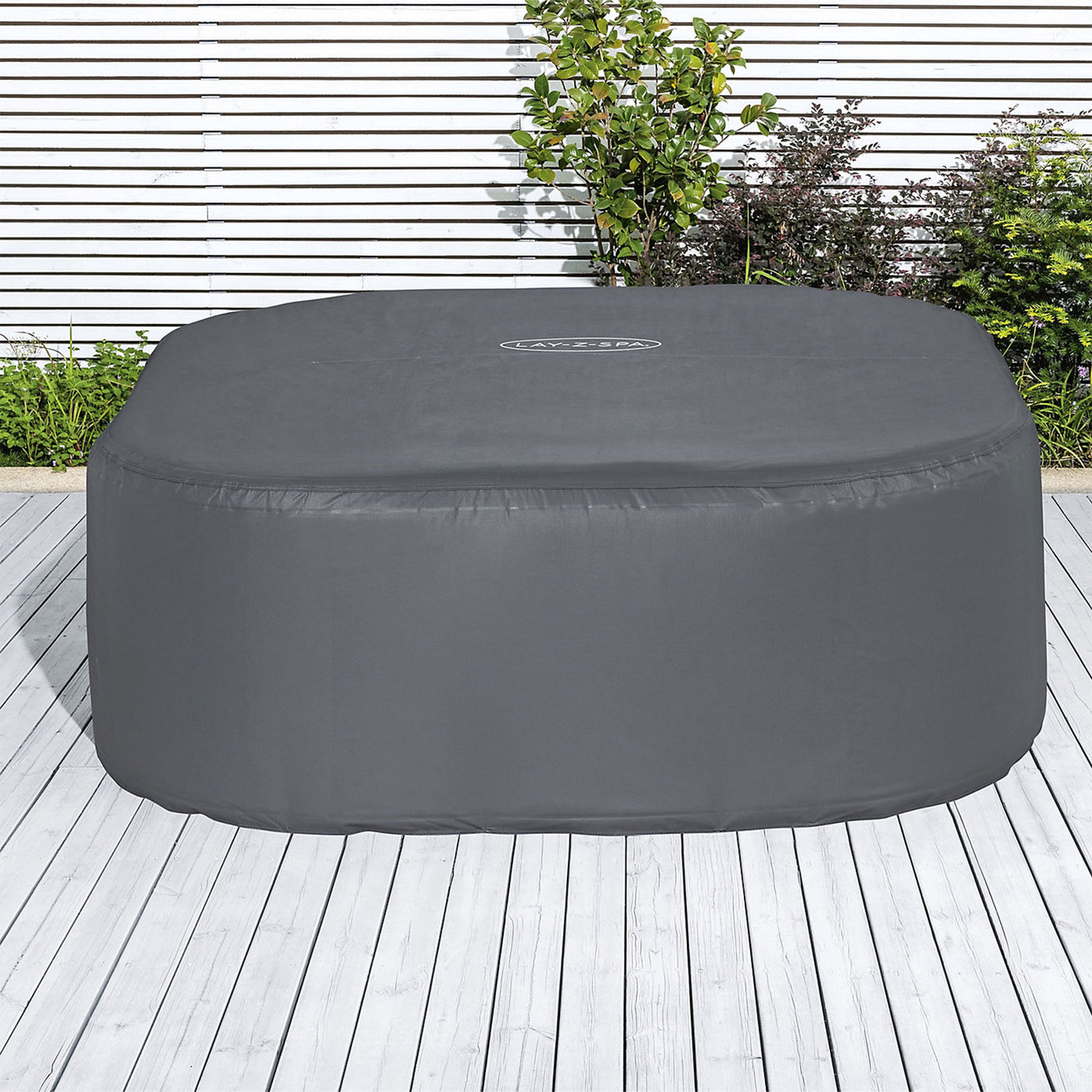 Lay-Z-Spa Hawaii Hot Tub Cover Grey Square Spa Lid 180 x 180cm Replacement - Image 2