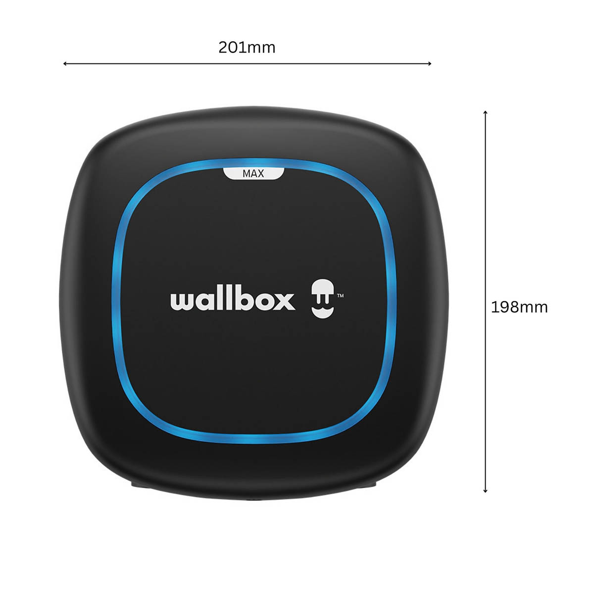 Wallbox Electrical Vehicle Charging Point Fast 32A Black 7.4kW Mode 3 Type 2 - Image 3